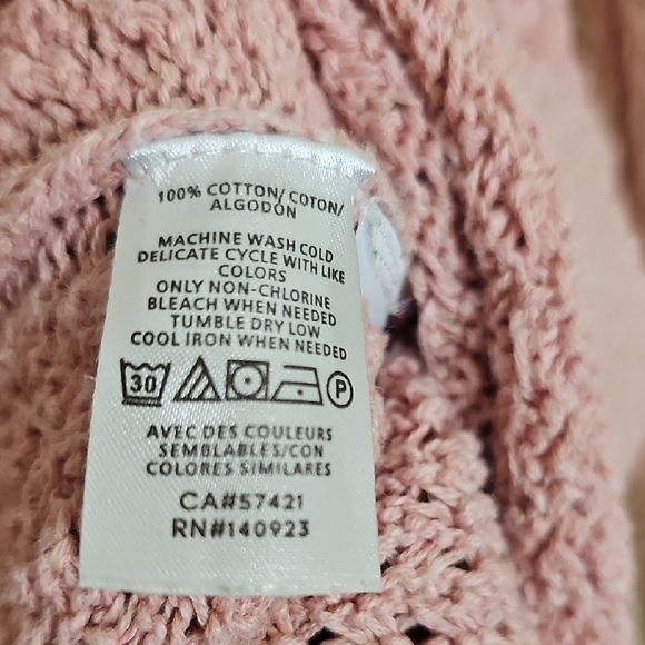 LOFT Soft Pink Textured Sweater - Picture 9 of 9